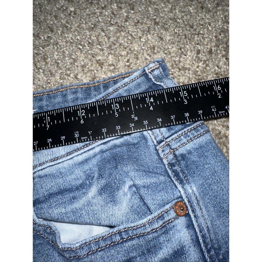 American Eagle Ultra Wide Leg Jeans Size 4 Super High Rise Baggy Distressed - Picture 7 of 10